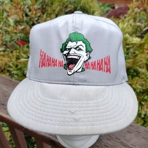 Vintage '80s '90s JOKER (BATMAN) DC Comics Cap/Hat. MADE IN USA. Screenprint